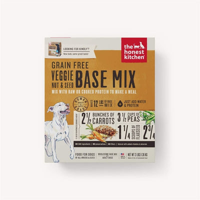 The Honest Kitchen Kindly Veggie, Nut And Seed Grain-Free Dehydrated Dog Base Mix 3 lb - Pets Perfect
