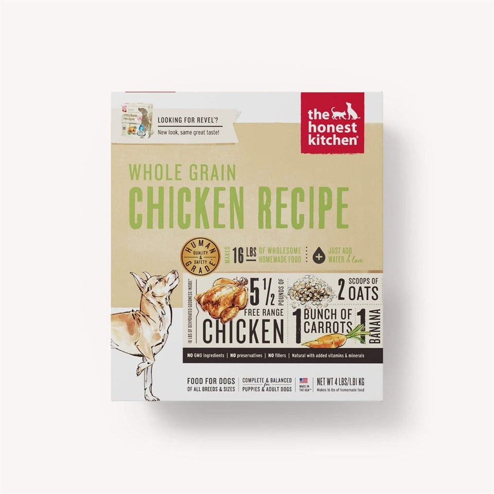 The Honest Kitchen Revel Whole Grain Chicken Dehydrated Dog Food 4 lb