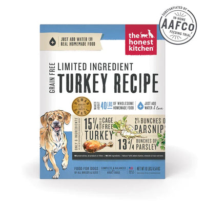 The Honest Kitchen Dog Limited Ingredient Grain-Free Turkey 10 lb. Box