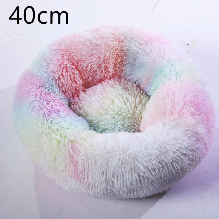 Cozy Haven: Luxurious Round Pet Bed For Winter Comfort - Pets Perfect