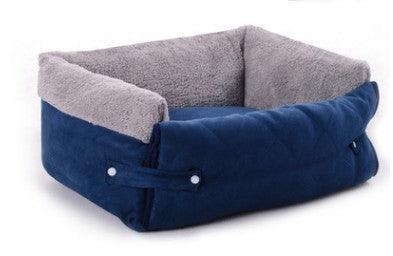 Convertible Dog Bed with Blanket - Removable Washable - Pets Perfect