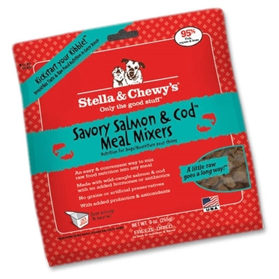 Stella & Chewy's Dog Freeze-Dried Salmon And Cod Mixers 8 oz