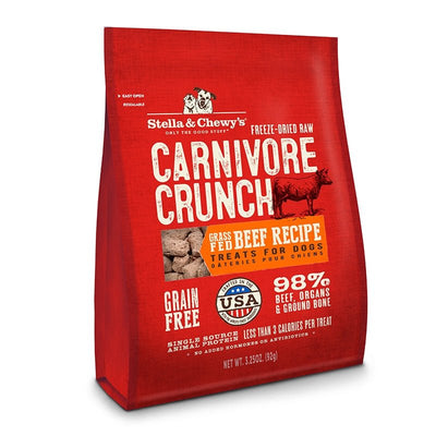 Stella & Chewy's Carnivore Crunch, Beef (3.25 oz) - Pets Perfect