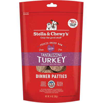 Stella & Chewy's Freeze-Dried Tantalizing Turkey Dinner Patties, 14 oz