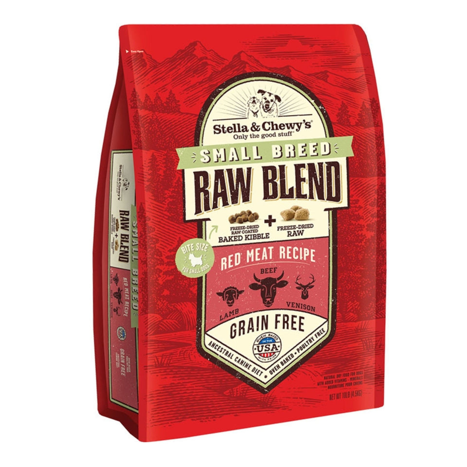 Stella & Chewys Dog Kibble - Raw Blend Red Meat Small Breed Recipe 10Lbs