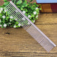 Dual - Spacing Stainless Steel Comb - Sparse & Dense Teeth for All Coat Types - Pets Perfect