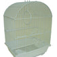 YML Round Top Style Parakeet Cage in white with rounded top and built-in bird perch for small pet safety and comfort