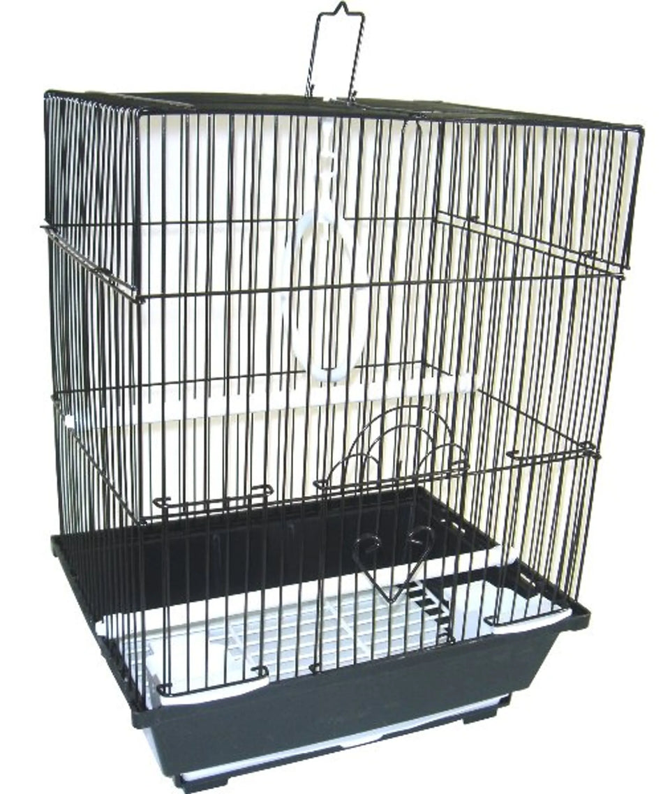 YML Flat Top Parakeet Cage, Green/11" X 9" X 14", view 10