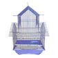 YML Villa Top Cage in purple with wired structure and roof design, ideal for small animal housing and pet supplies.
