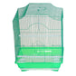 YML Cornerless Flat Top Cage in green with wire bars and plastic base for small pets or birds.