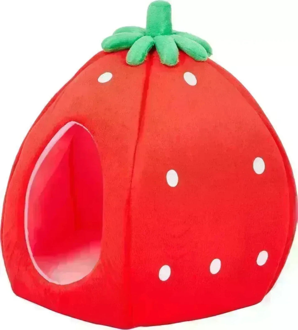 YML Strawberry Pet Bed House, SMALL/1