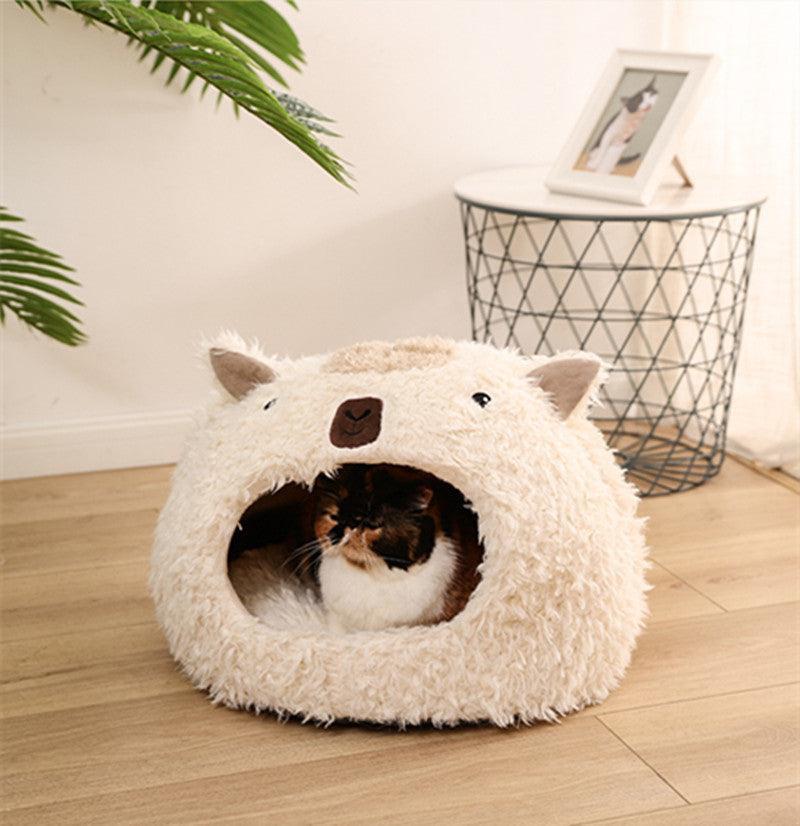 Luxury Alpaca Plush Pet Bed: The Ultimate Cozy Retreat For Cats And Dogs - Pets Perfect