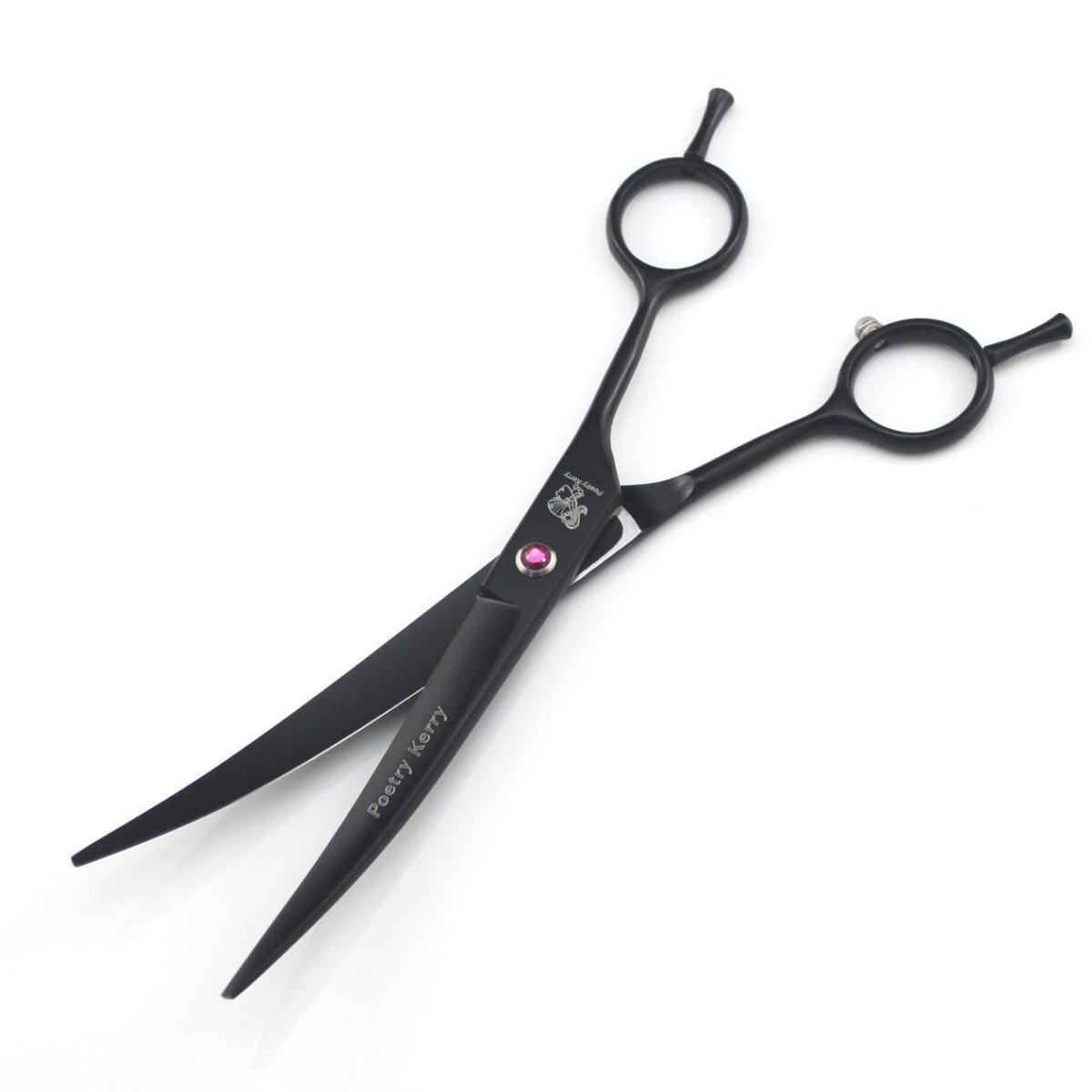 Dog Hugs Cat Professional Dog Grooming Scissors Set - 7.0" 4 - Piece Stainless Steel Kit - Pets Perfect