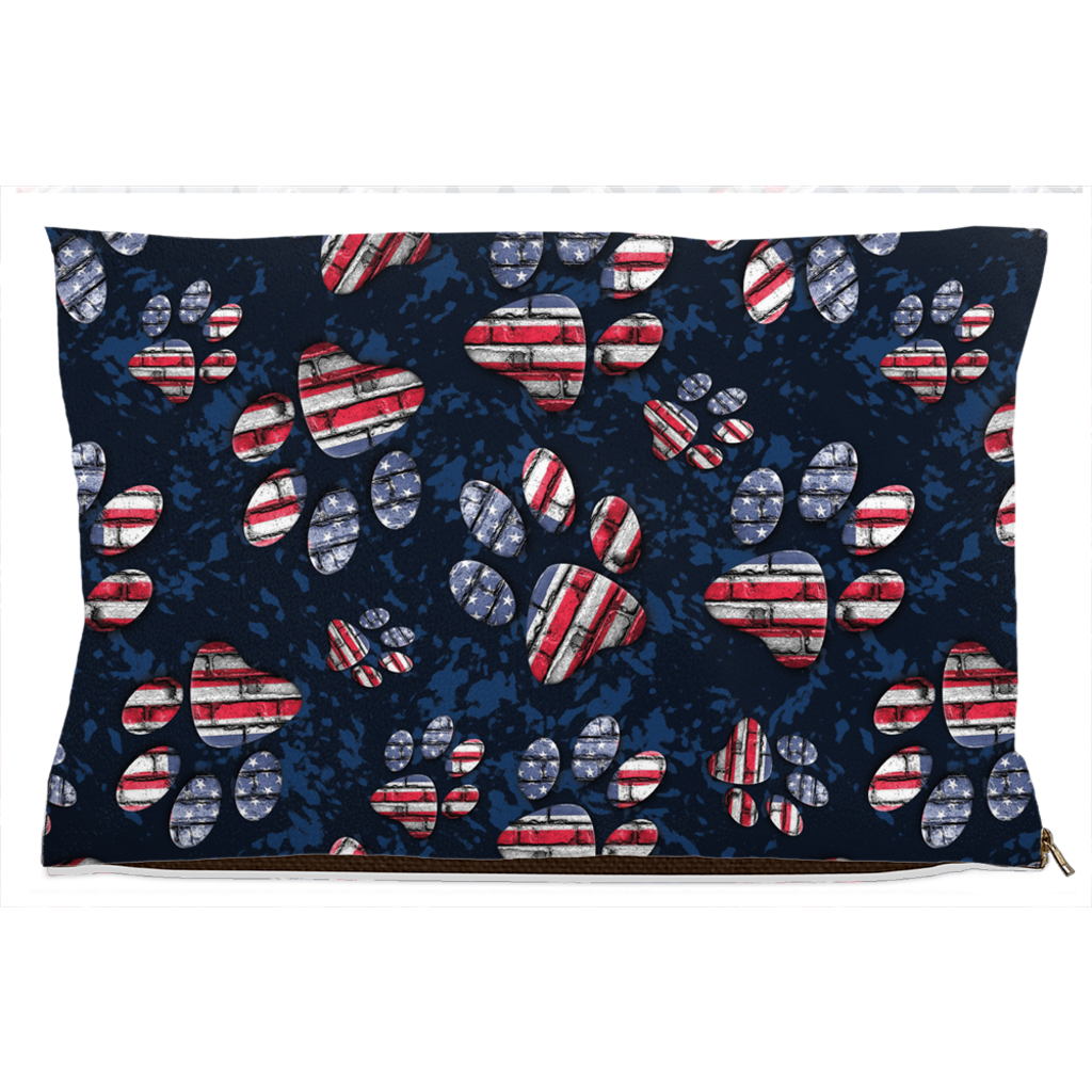 Patriotic Pup Dog Bed, Fleece/18x28 inch, view 2