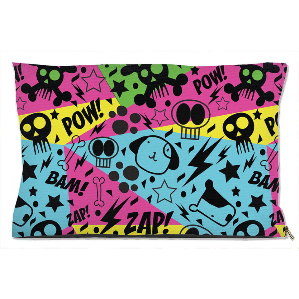 Graffiti Dog Bed, Water Resistant/30x40 inch, view 3