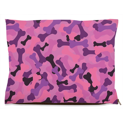 Bone Camo Pink Dog Bed, Water Resistant/18x28 inch