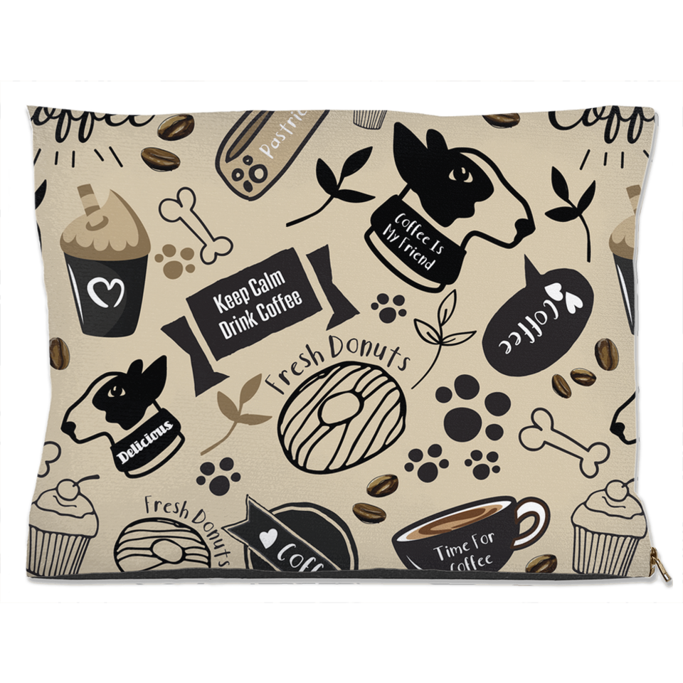 Caffeinated Canine Dog Bed, Water Resistant/30x40 inch, view 3