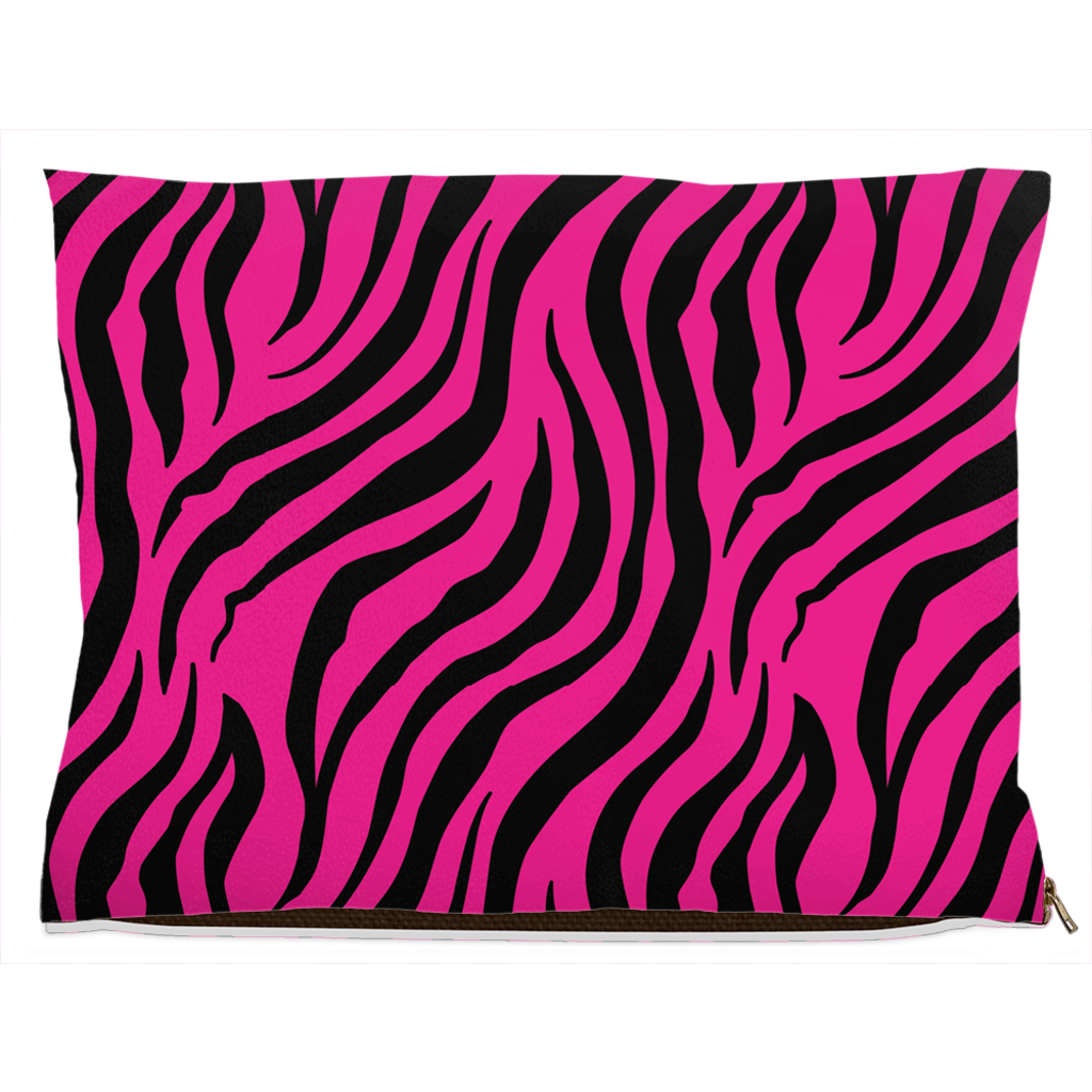 Zebra Pink Dog Bed, view 2