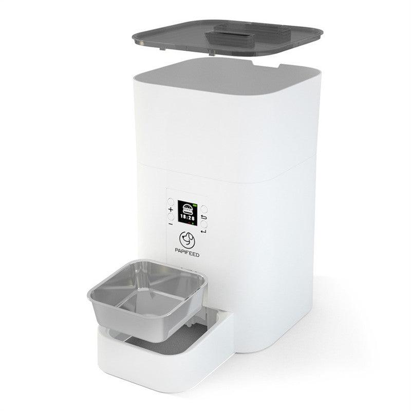 Dog Hugs Cat Intelligent Smart Pet Feeder - 4L Automatic Feeder with Color Screen & Quantitative Feeding - Pets Perfect