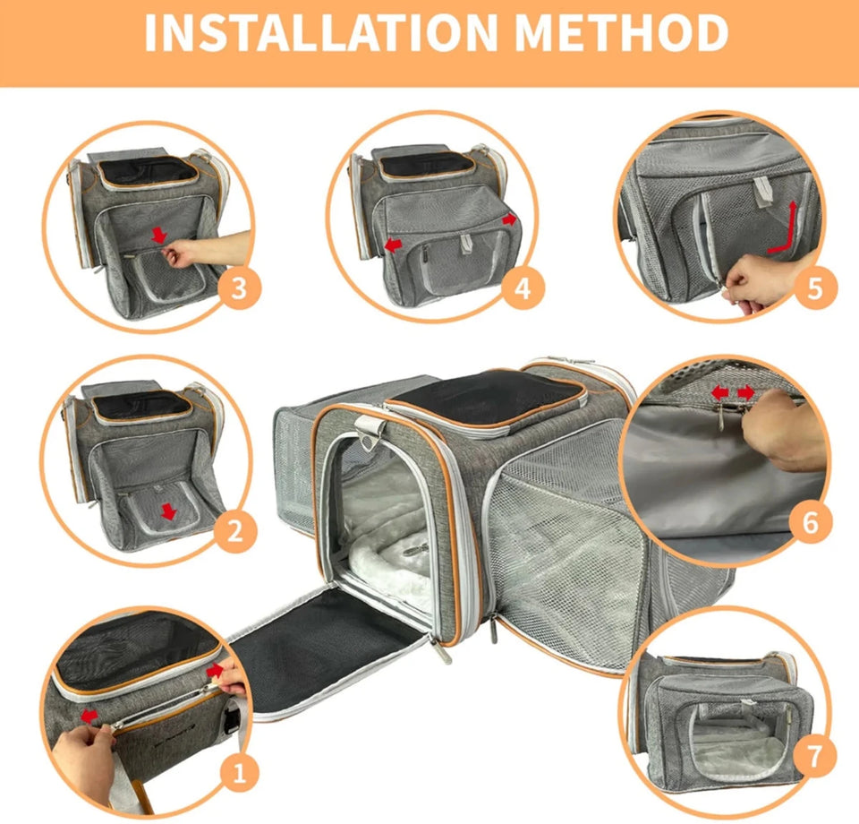 Mr. Peanut's Platinum Series Double Expandable Pet Carrier, view 7