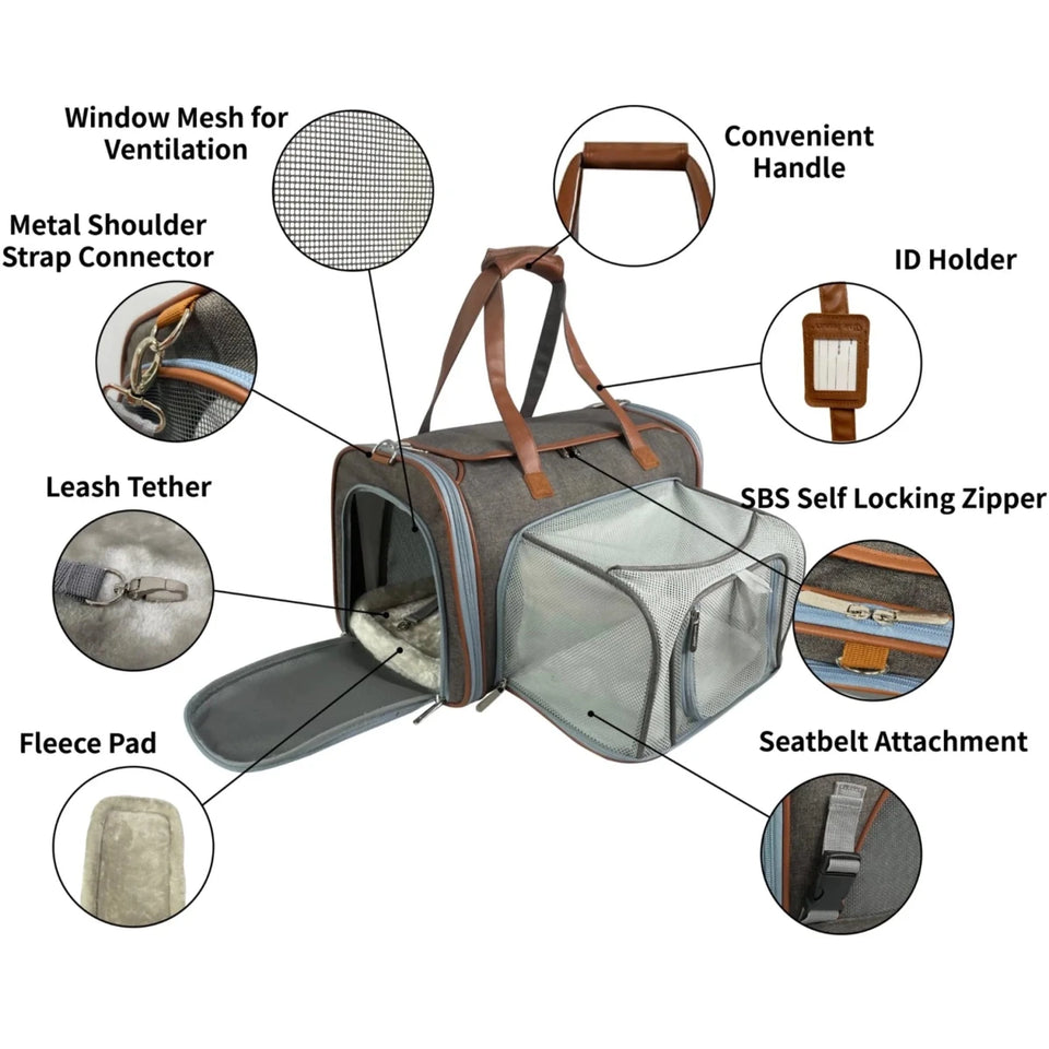 Mr. Peanut's Gold Series Standard Size Expandable Pet Carrier, view 11