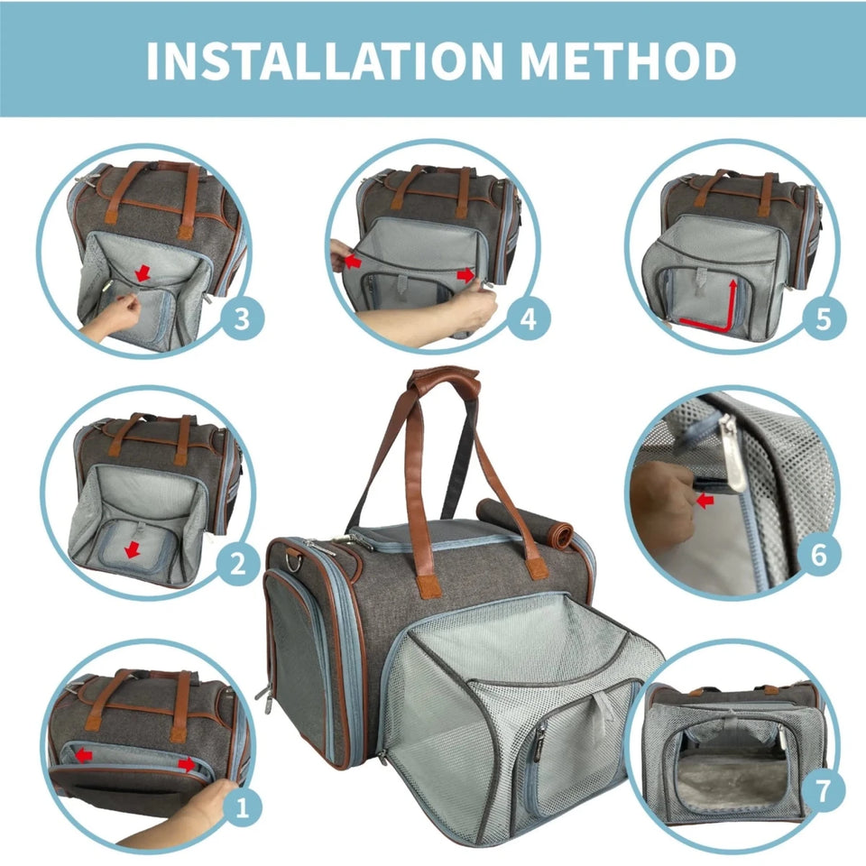 Mr. Peanut's Gold Series Standard Size Expandable Pet Carrier, view 8