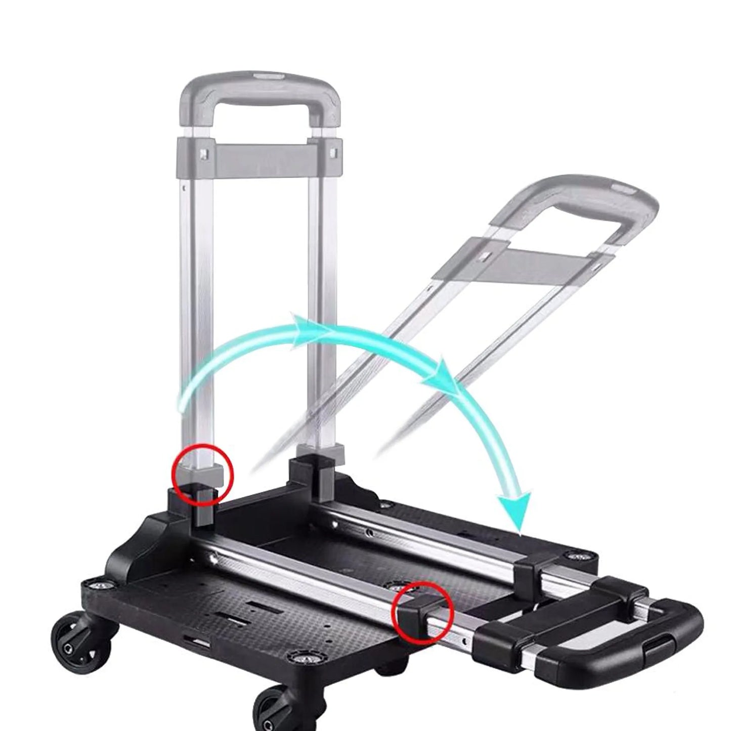 Mr. Peanut's Pet Carrier/Luggage Bag Spinner Wheelbase Luggage Cart