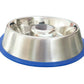 Mr. Peanut's Slow Feed Anti Bloat Dog Bowl with Bonded Silicone Base