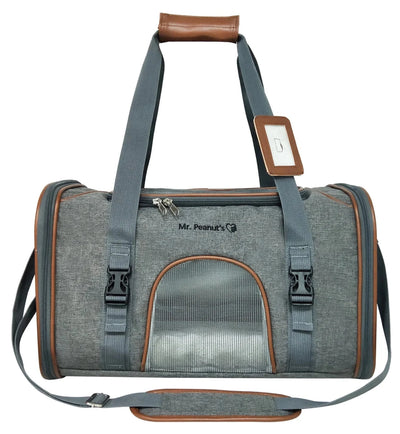 Mr. Peanut's Platinum Series Expandable Pet Carrier, Twilight gray/18INLX10.5INWX11INH