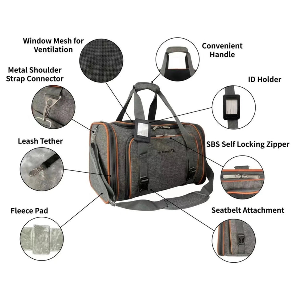 Mr. Peanut's Diamond Series Double Expandable Pet Carrier, view 6
