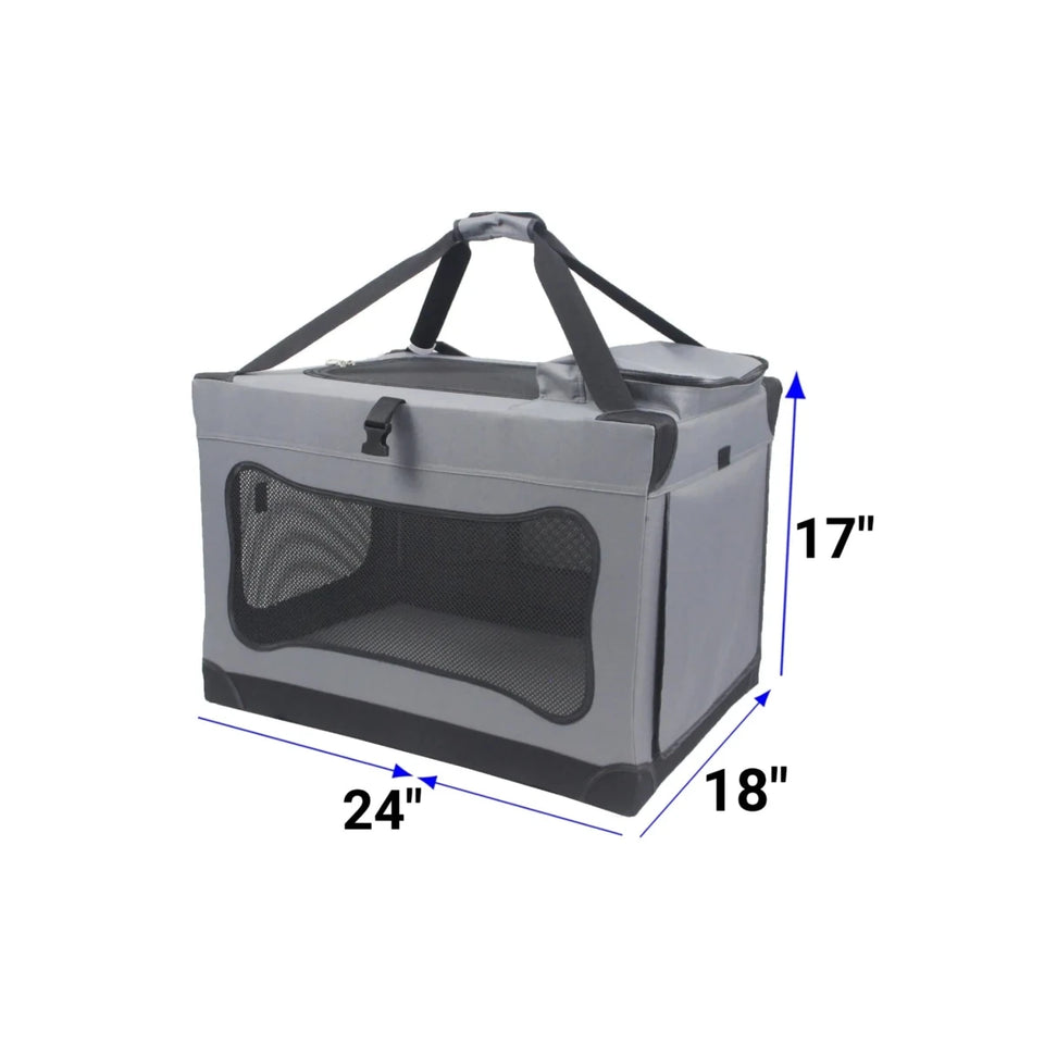 Mr. Peanut's Soft-Sided Portable Pet Crate with Lightweight Aluminum, view 4