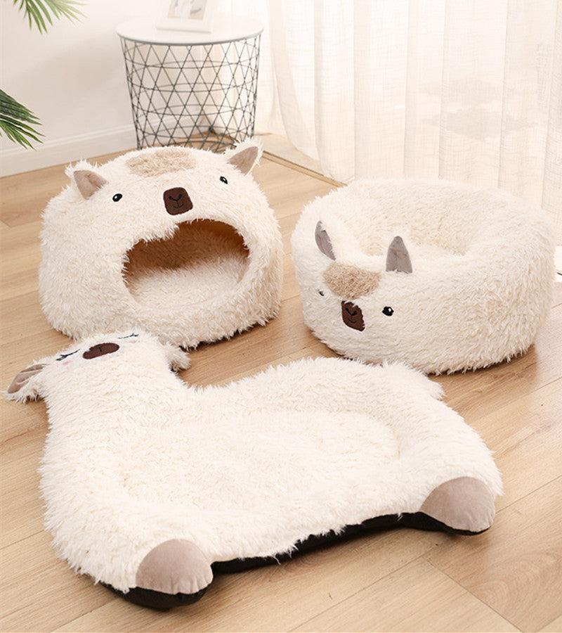 Luxury Alpaca Plush Pet Bed: The Ultimate Cozy Retreat For Cats And Dogs - Pets Perfect