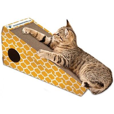 OurPets Cosmic Alpine Cat Scratcher Brown, Yellow 1ea - Pets Perfect
