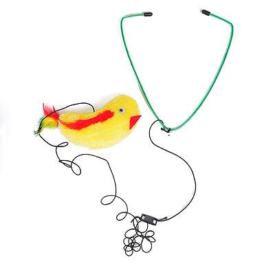 Spot A - Door - Able Bouncing Plush Bird with Feather Tail Cat Toy Multi - Color 4.5 in - Pets Perfect