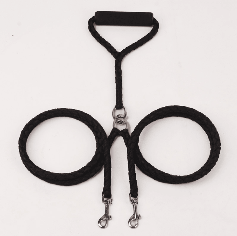 Double - Ended Hand - Knitted Braided Rope Dog Leash: The Ultimate Outdoor Companion - Pets Perfect