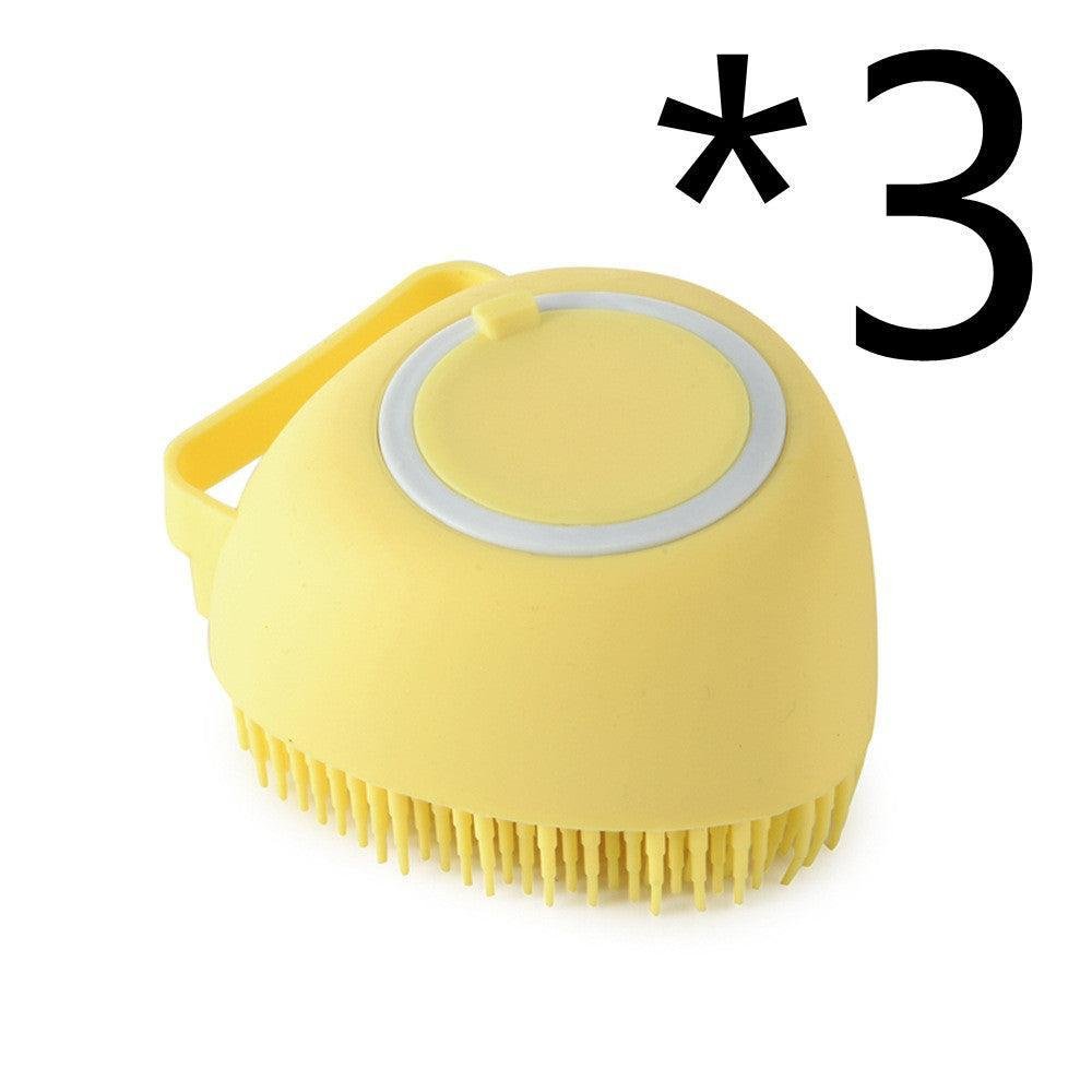 Silicone Pet Grooming Bath Brush - Massage Brush for Dogs & Cats - Pets Perfect