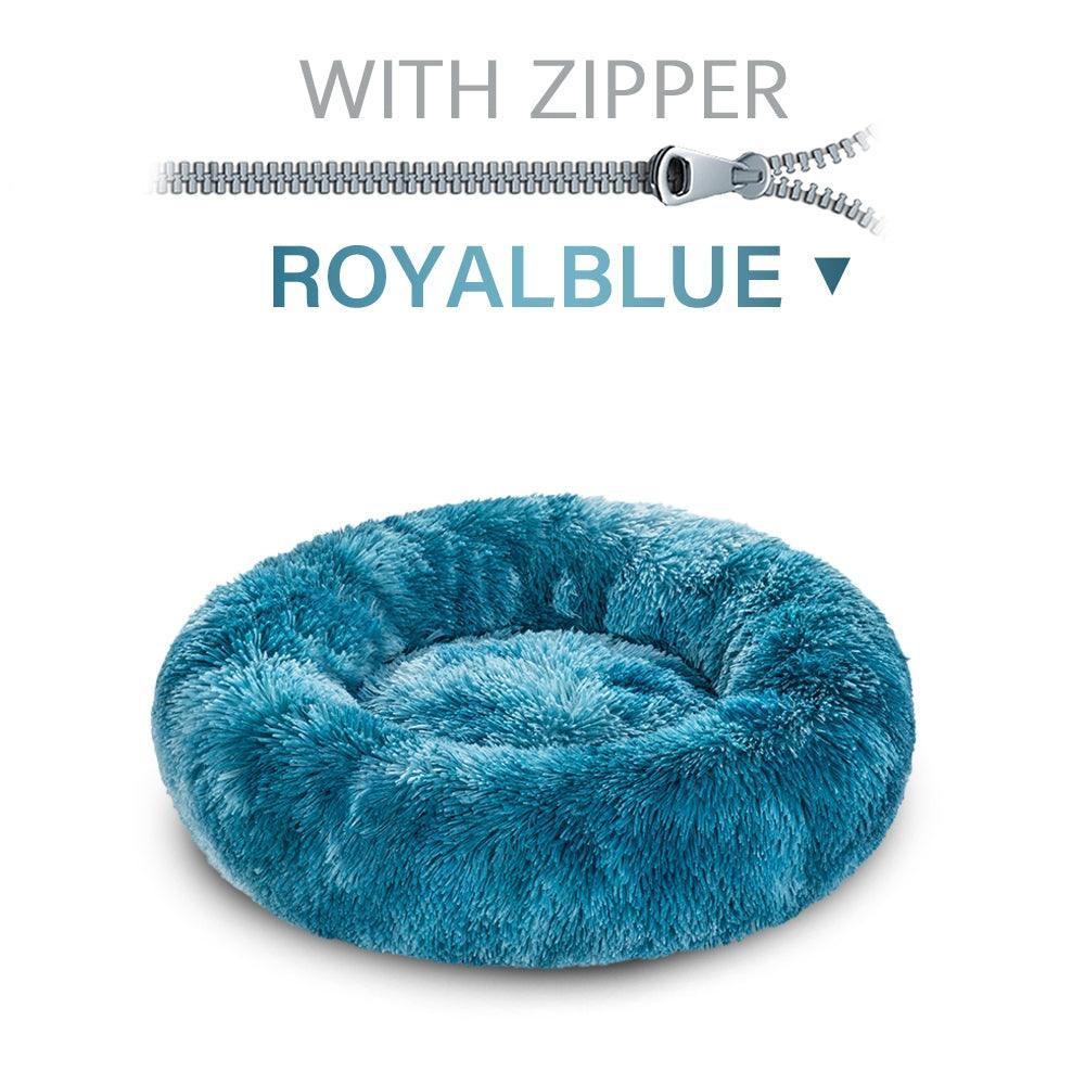 The Snugglepaws Plush Donut Pet Bed: Luxuriously Cozy Haven For Dogs And Cats - Pets Perfect