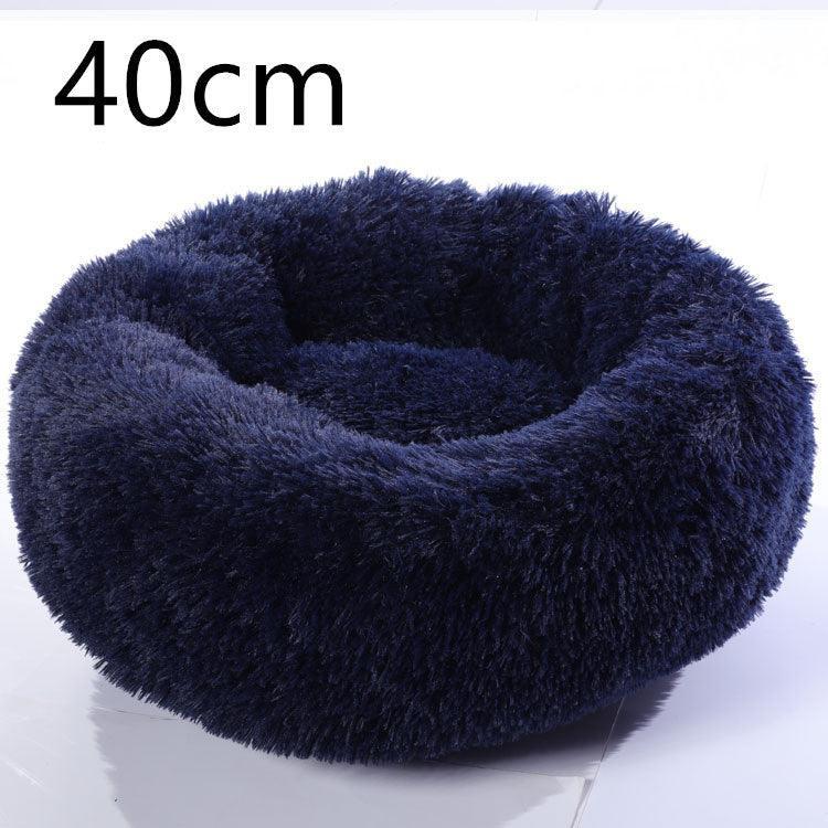 Cozy Haven: Luxurious Round Pet Bed For Winter Comfort - Pets Perfect