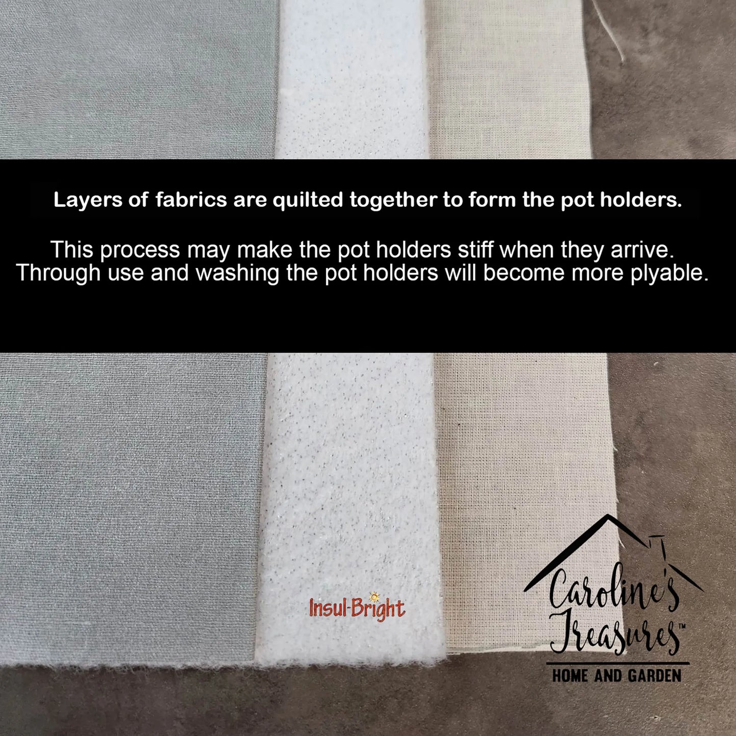 Alligator Christmas Pot Holders - Quilted Heat - Resistant Kitchen Set (7.5x7.5, Pair) - Pets Perfect