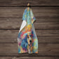 Dog Lover Kitchen Towel - Absorbent Cotton Dish Towel with Hippie Dog Design
