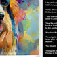 Dog Lover Kitchen Towel - Absorbent Cotton Dish Towel with Hippie Dog Design