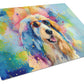 Hippie Dawg Glass Cutting Board - Size: LARGE | Pack Of: 1 | Collection name: Hippie dawg - Pets Perfect