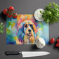 Hippie Dawg Glass Cutting Board - Size: LARGE | Pack Of: 1 | Collection name: Hippie dawg - Pets Perfect