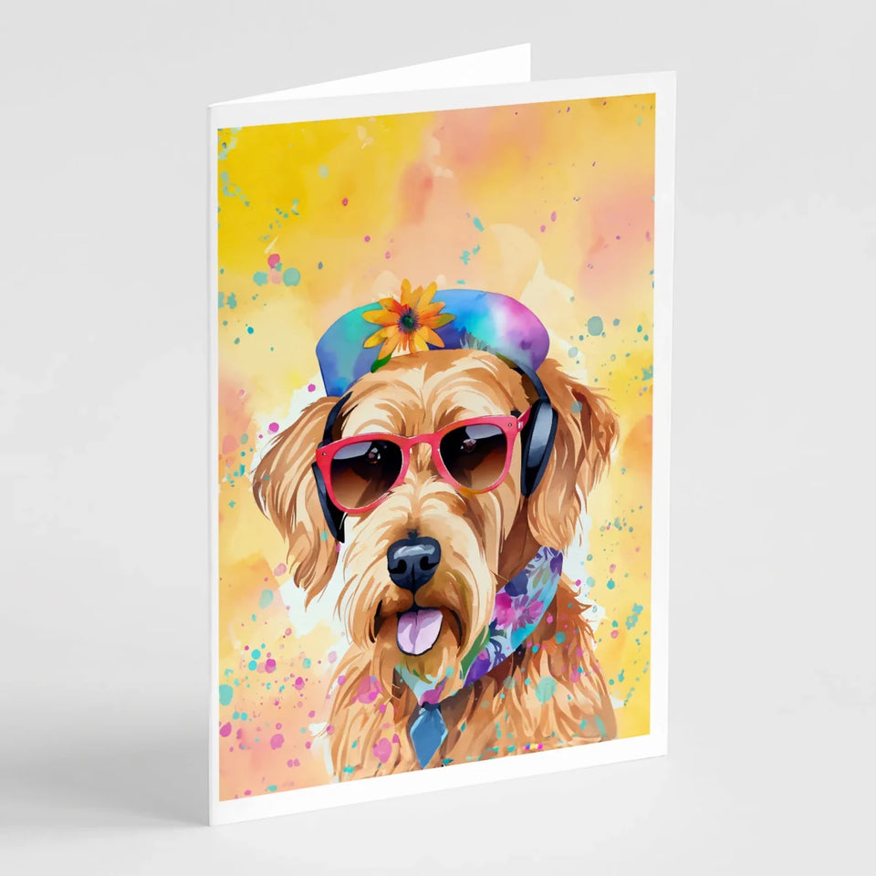 Hippie Dawg Greeting Cards - 5 x 7, Akita 2450, view 3