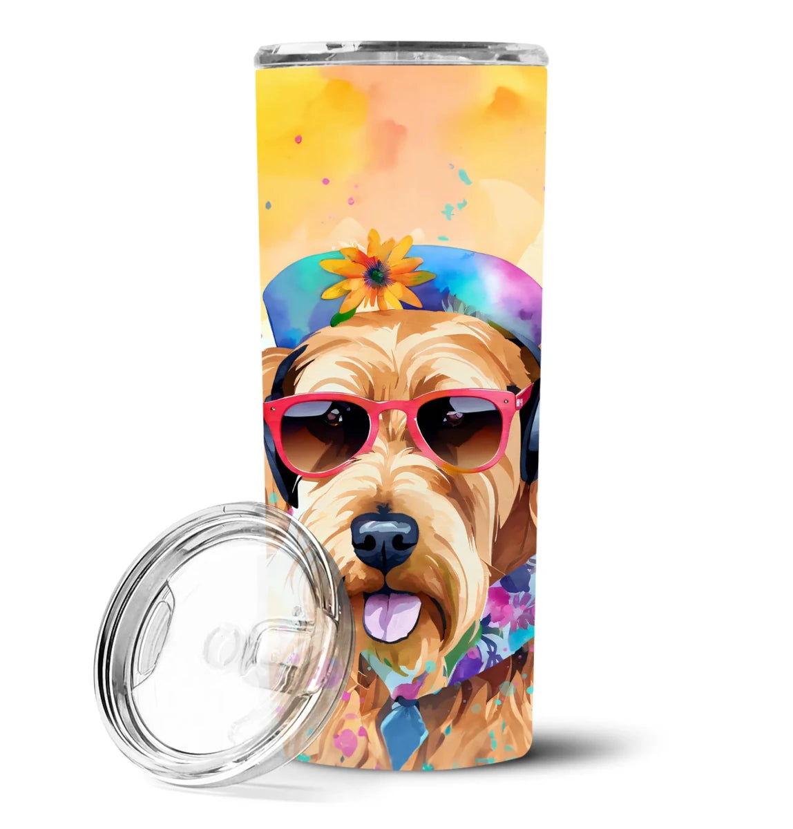 Pet Lover Stainless Steel Tumbler - 20 oz Insulated Travel Cup for Dog and Cat Owners - Size: 20 OZ | Pack Of: 1 | Collection name: Hippie dawg - Pets Perfect