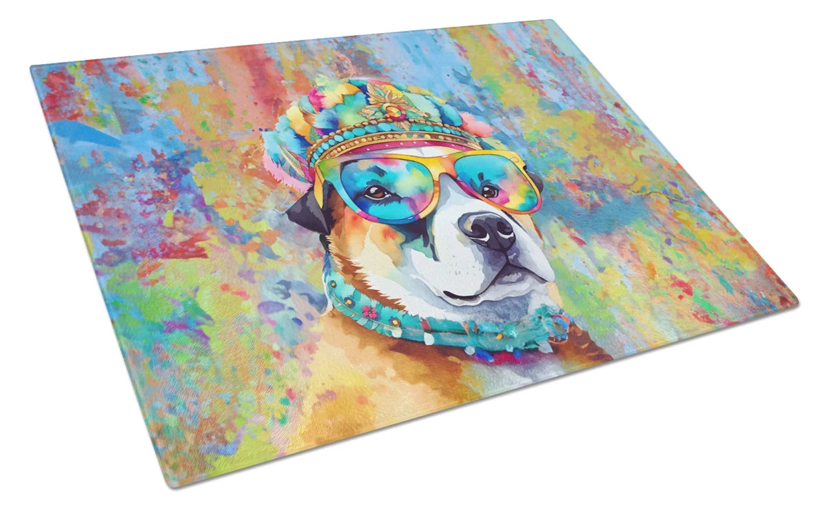 Hippie Dawg Glass Cutting Board - Size: LARGE | Pack Of: 1 | Collection name: Hippie dawg - Pets Perfect