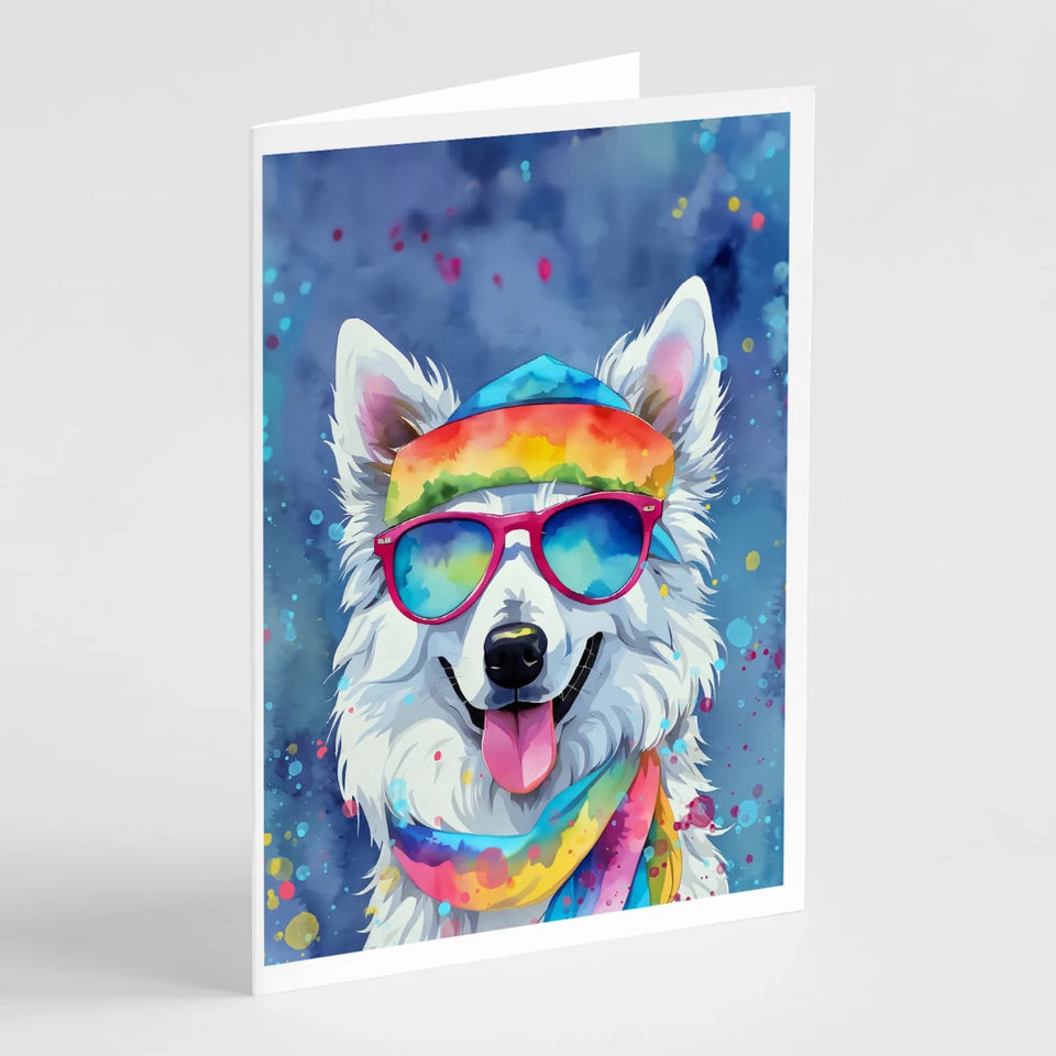 Hippie Dawg Greeting Cards - 5 x 7, Basset hound 2454, view 7