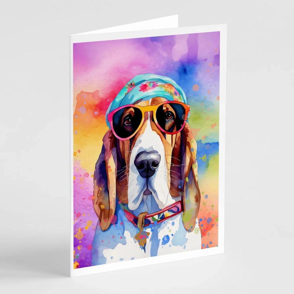 Hippie Dawg Greeting Cards - 5 x 7, Beagle 2455, view 8