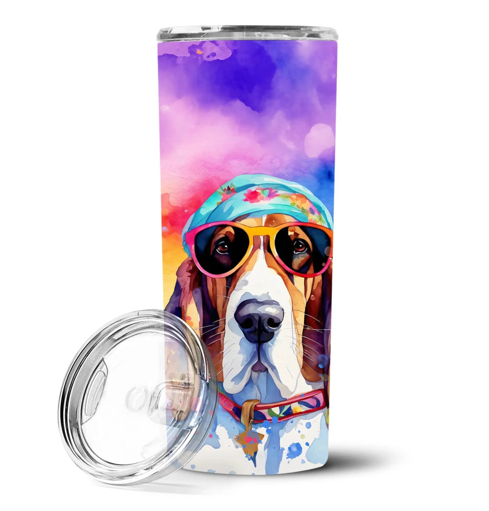 Pet Lover Stainless Steel Tumbler, 20 oz, Beagle Hippie Dawg-194030819319/Beagle 2455, view 8