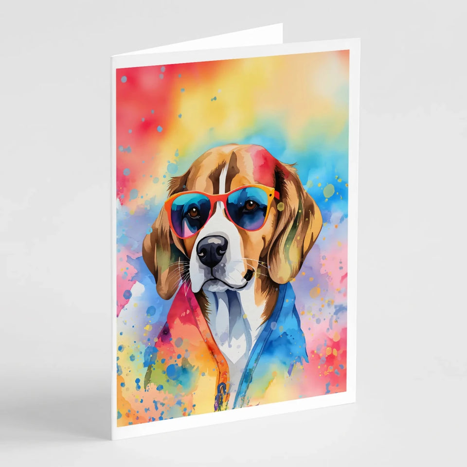 Hippie Dawg Greeting Cards - 5 x 7, Bearded collie 2456, view 9